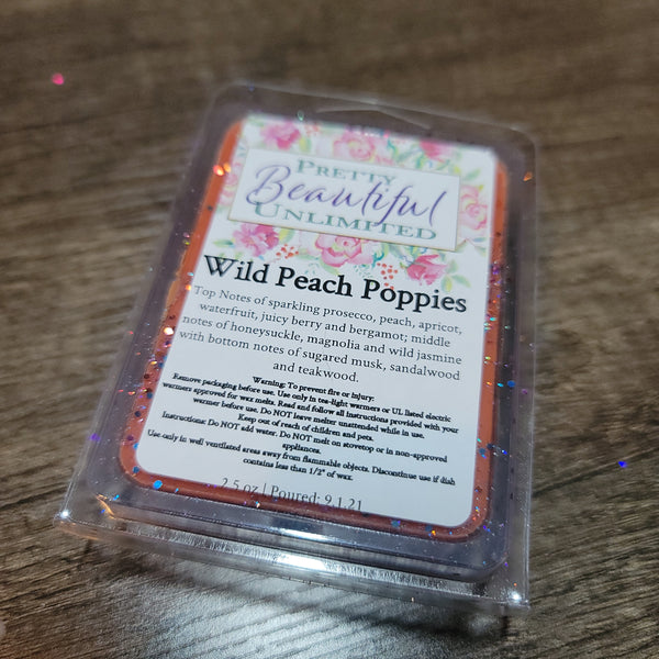 Wild Peach Poppies Wax